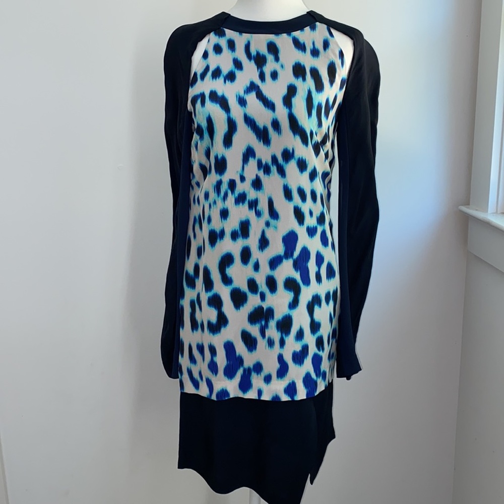 NWOT Life with Bird Leopard Silk Leopard Dress